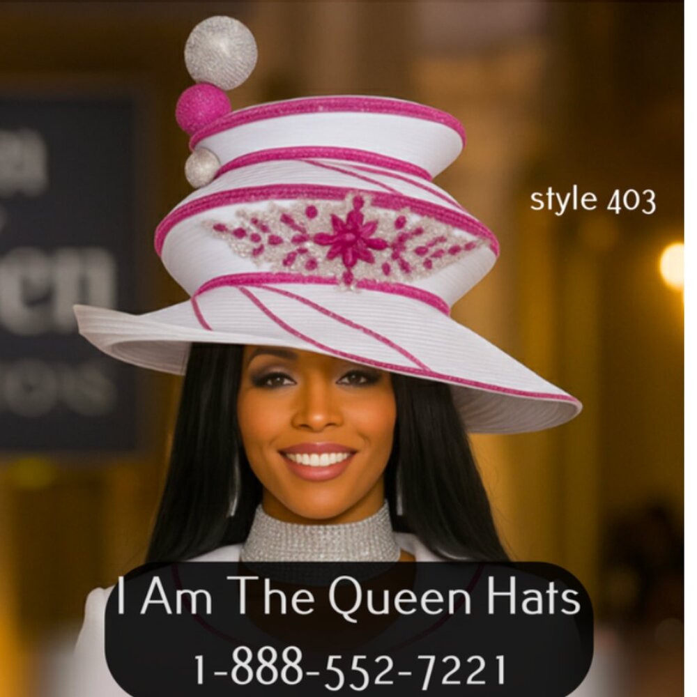 I Am The Queen Church Hats  403 U[scale